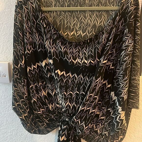 Karen Zampos Vintage Courte Blouse - Top - One Size Scoop Neck - Picture 2 of 4